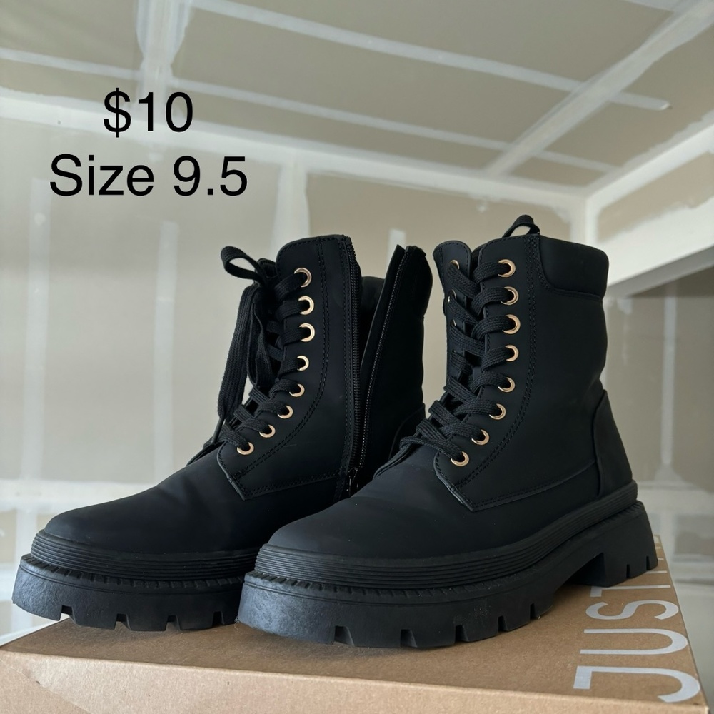 Black Combat Boots
